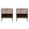 Manhattan Comfort DUMBO 1.0 Nightstand in Rustic Grey, 2PK 2-NS001-GY - alternate 3